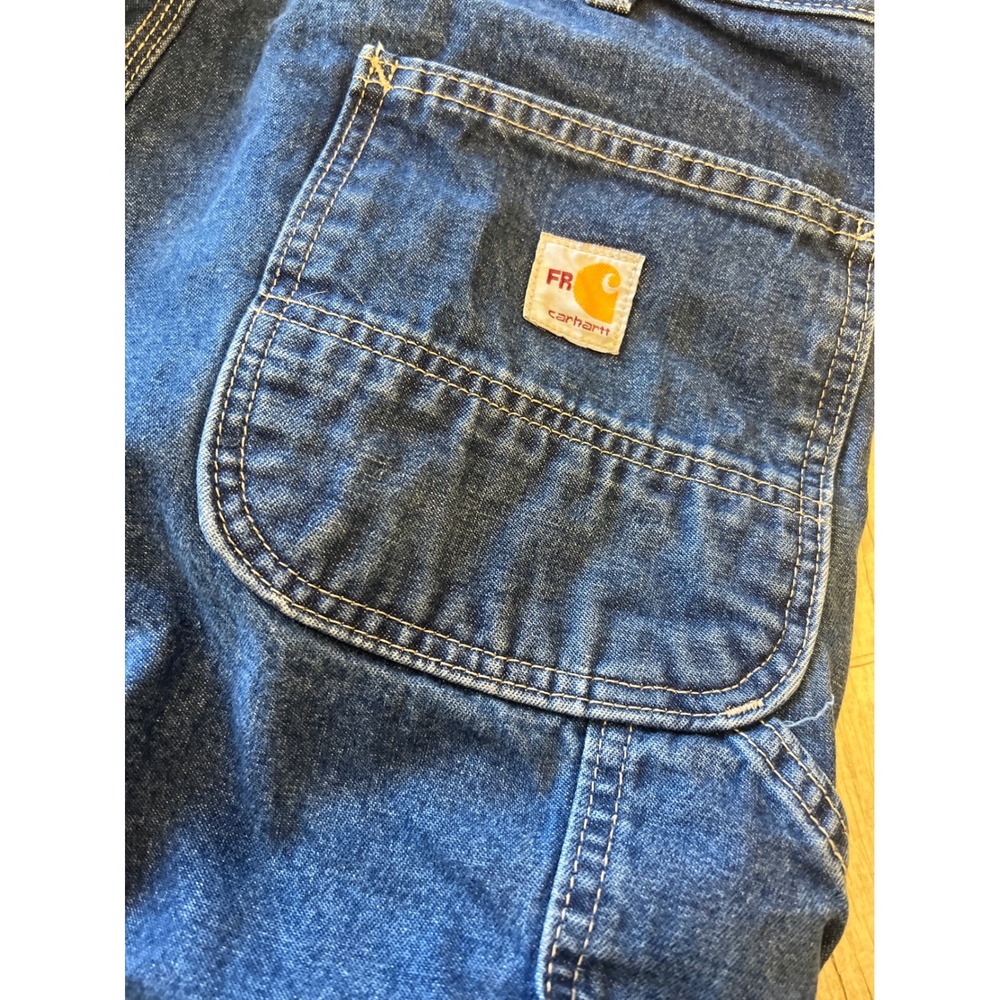 Carhartt FR Flame Resistant Loose Fit Carpenter‎ Jeans Denim Work Pants 36x30